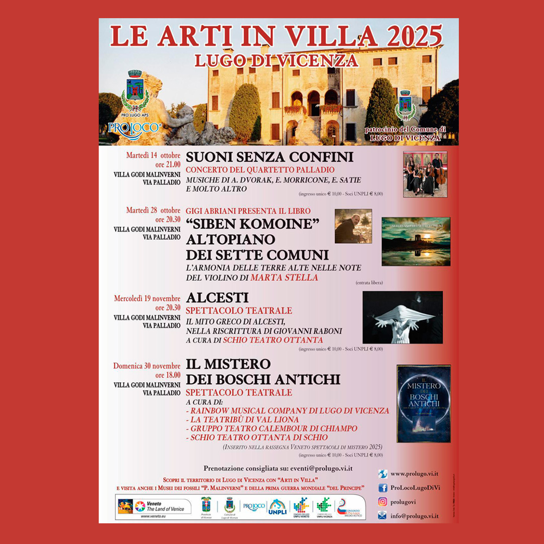 dal 14 Ottobre 2025 al 30 Novembre 2025 Le Arti in Villa 2025